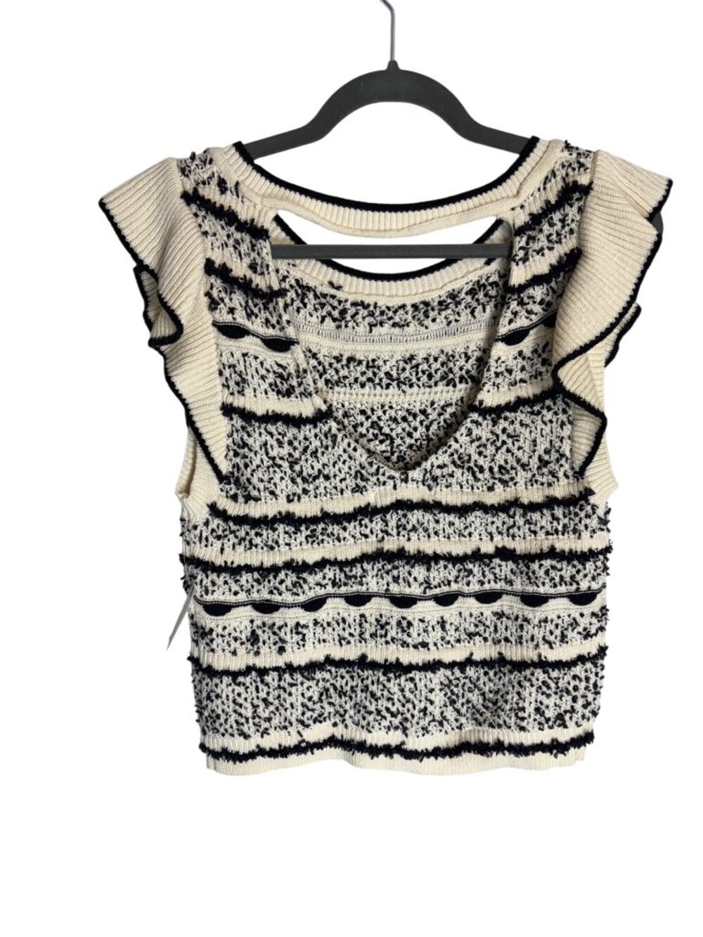 NWT Anthropologie Ruffle Sweater Knit Tank-sz Small - Picture 9 of 9